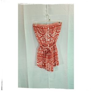 HAVE Aztec Strapless Romper Size Medium